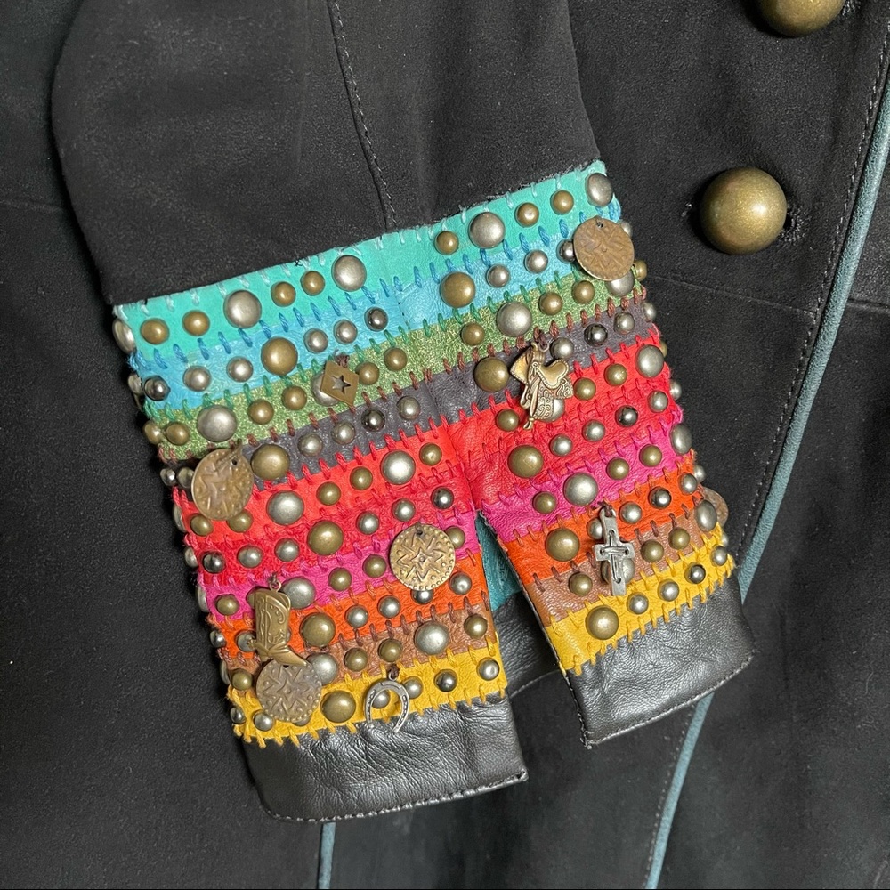 Double D Ranch Suede Charm Jacket in Black - Picture 7 of 11